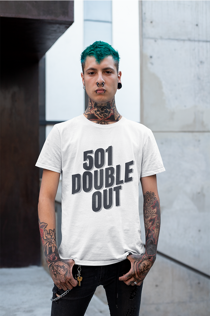 501 DOUBLE OUT (Schwarz) - T-Shirt