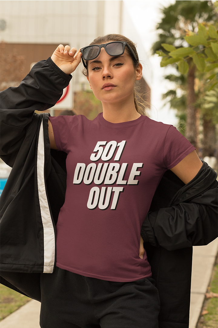 501 DOUBLE OUT (Weiss) - T-Shirt