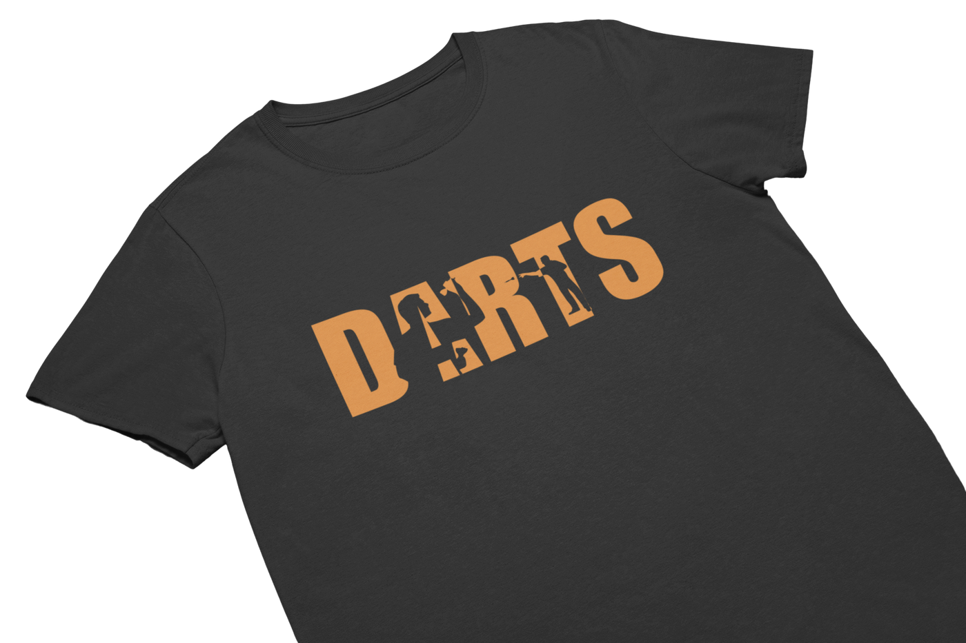 DARTS (Silhouette) - T-Shirt Schwarz