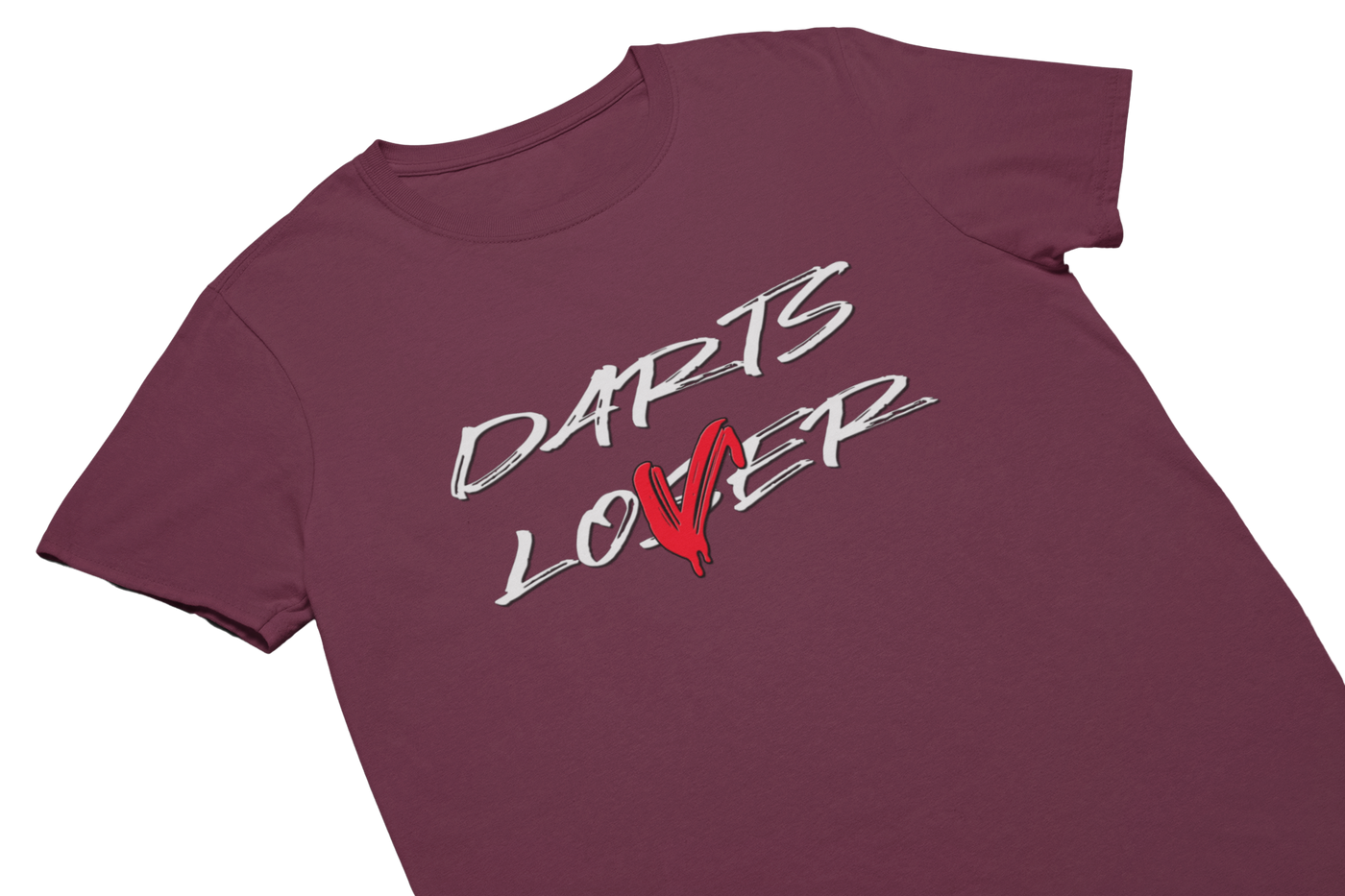 DARTS LOVER - T-Shirt Burgund