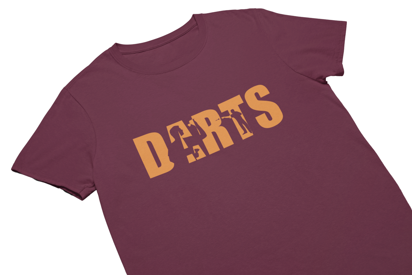 DARTS (Silhouette) - T-Shirt Burgund