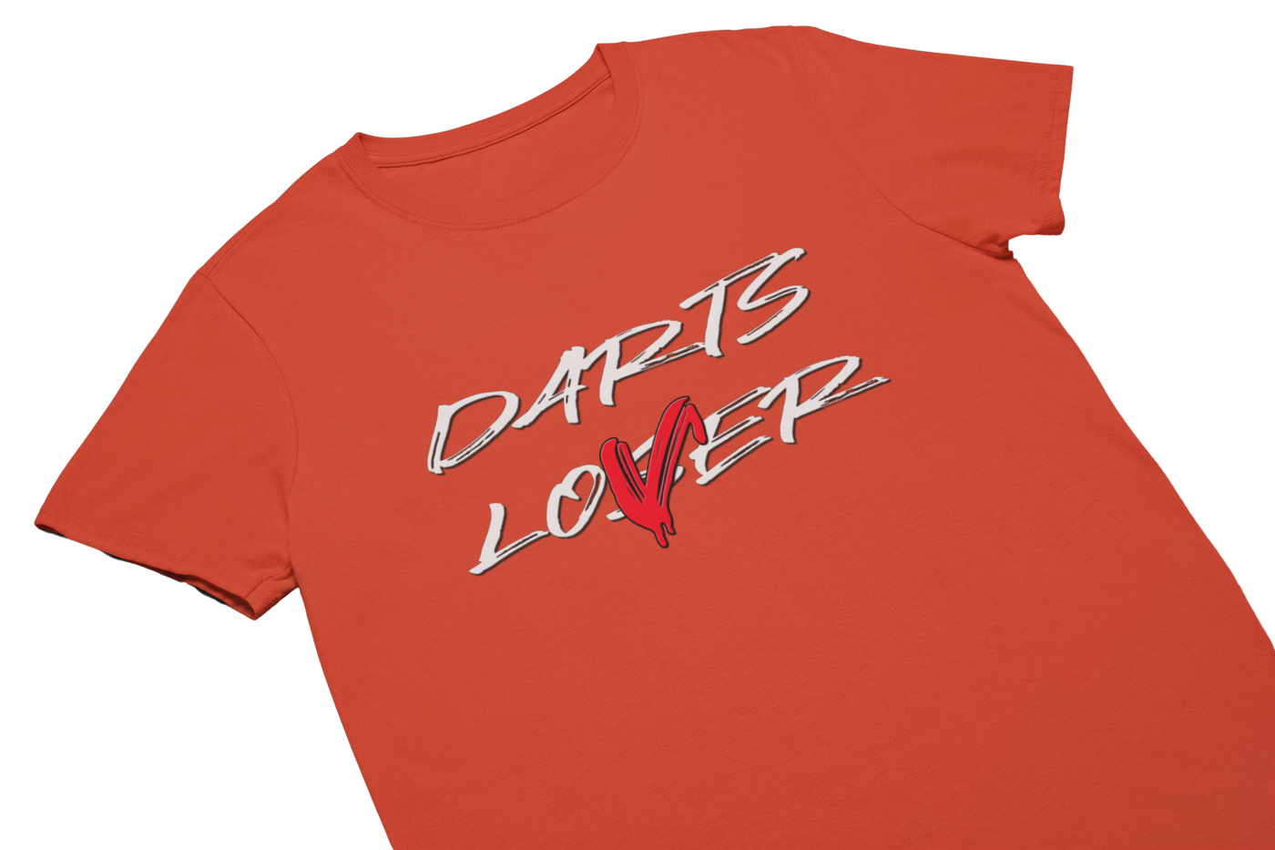 DARTS LOVER - T-Shirt Feuerrot