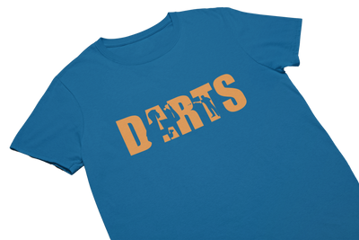 DARTS (Silhouette) - T-Shirt Blau