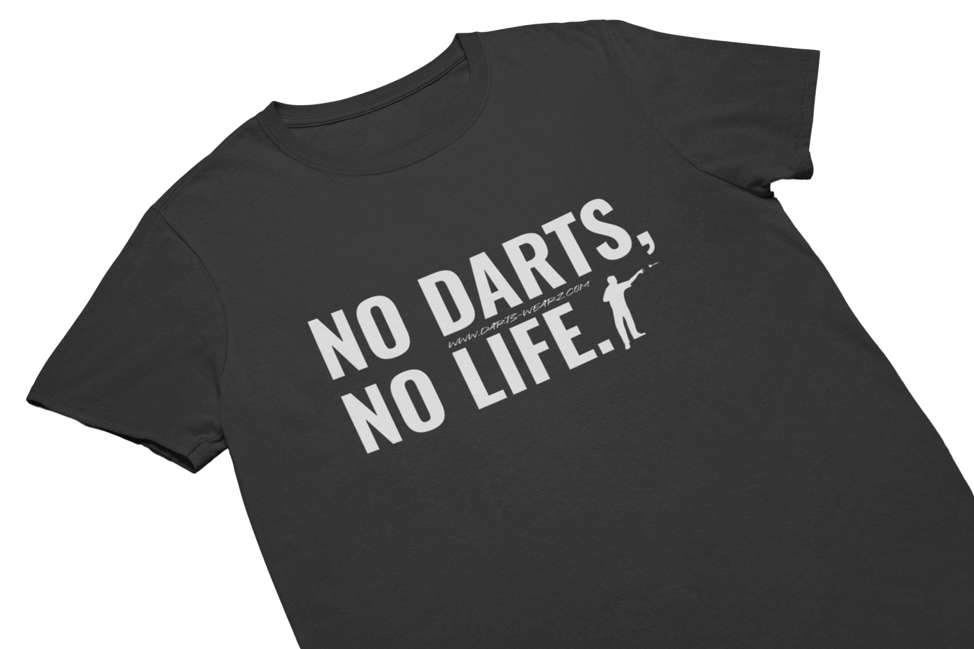 NO DARTS NO LIFE - T-Shirt Schwarz