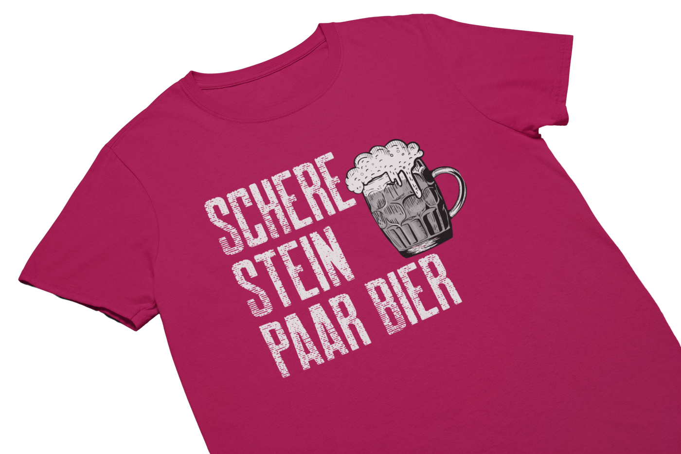 SCHERE STEIN PAAR BIER - T-Shirt Sorbet