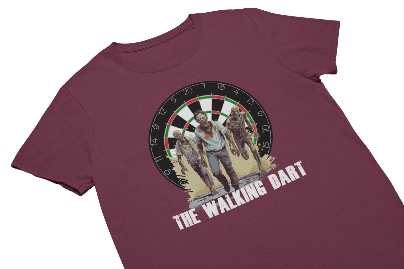 THE WALKING DART - T-Shirt Burgund