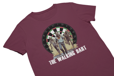 THE WALKING DART - T-Shirt Burgund