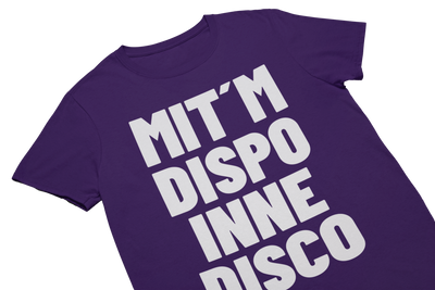 MIT´M DISPO INNE DISCO - T-Shirt Lila