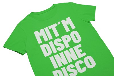 MIT´M DISPO INNE DISCO - T-Shirt Limegreen