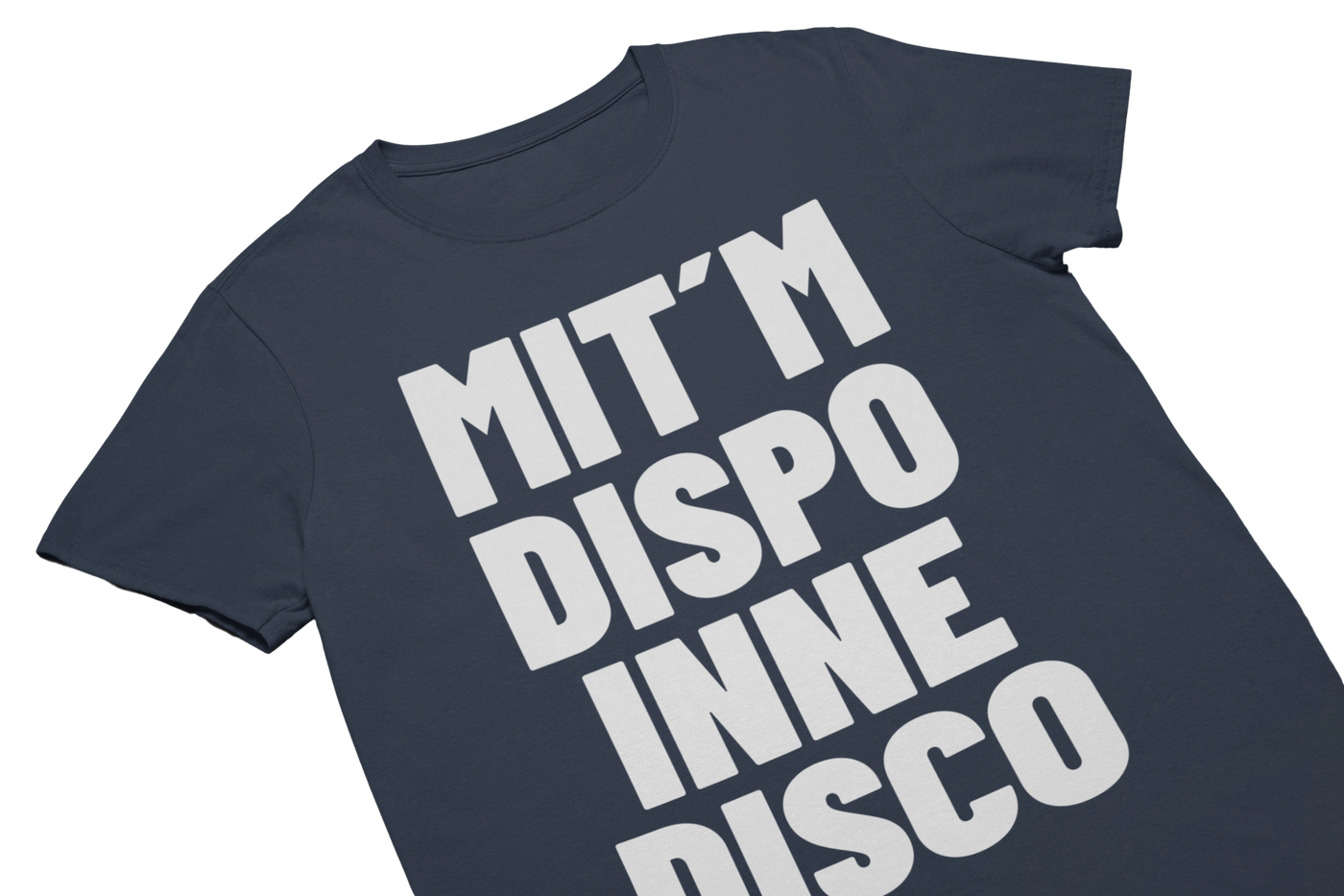 MIT´M DISPO INNE DISCO - T-Shirt Navy