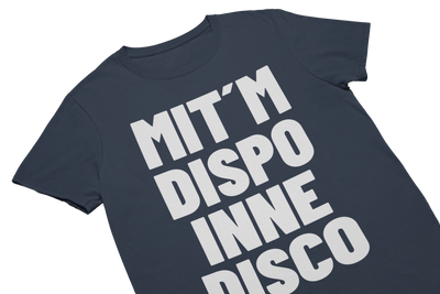 MIT´M DISPO INNE DISCO - T-Shirt Navy