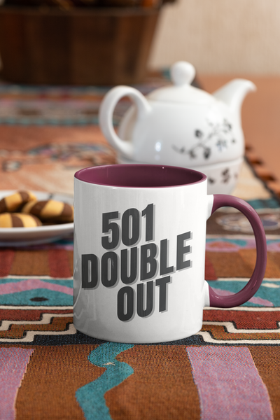 501 Double Out Tasse Burgundy