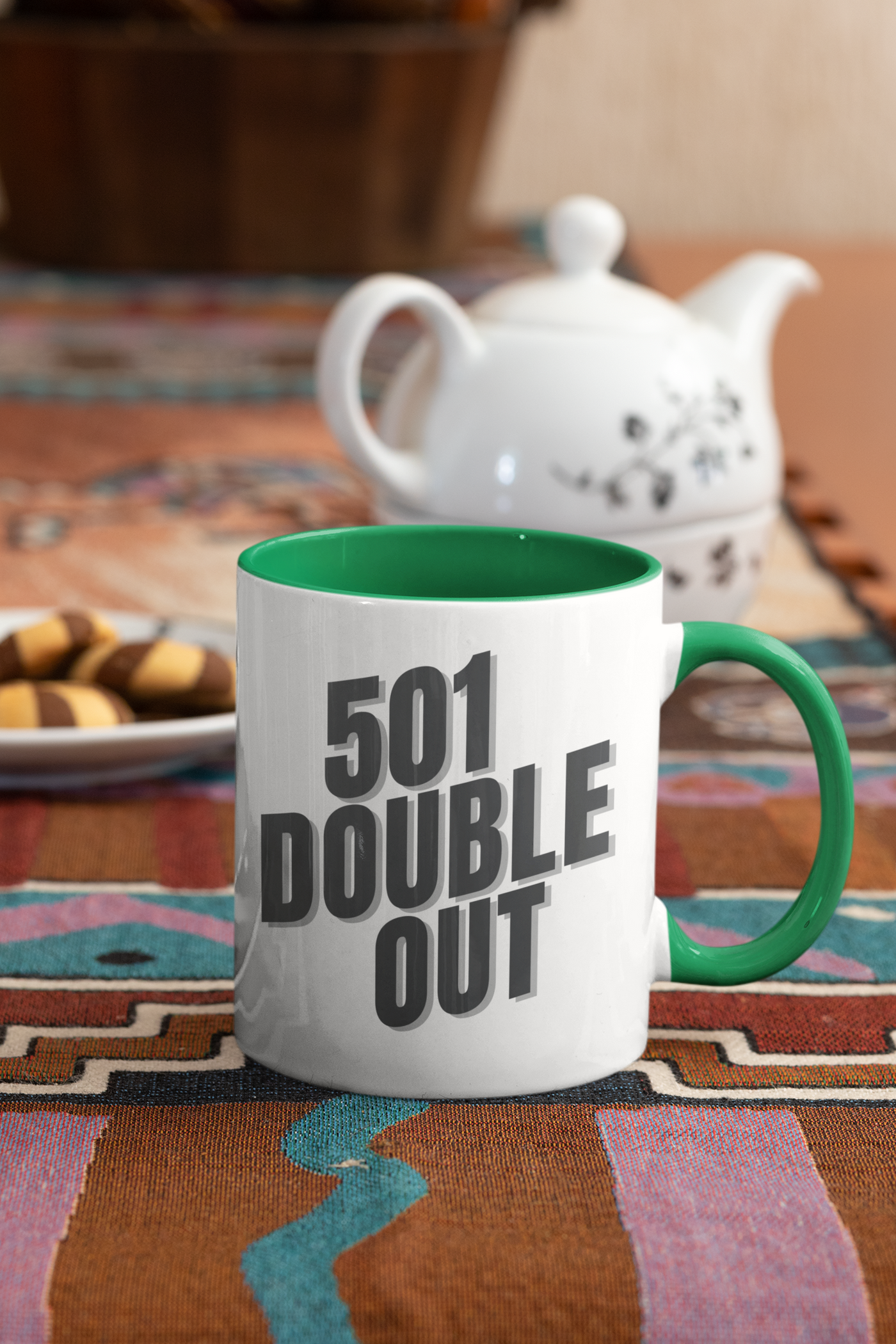 501 Double Out Tasse Grün