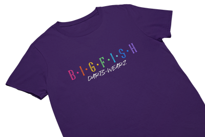 BIGFISH X DARTS-WEARZ ORIGINALS© - T-Shirt Lila