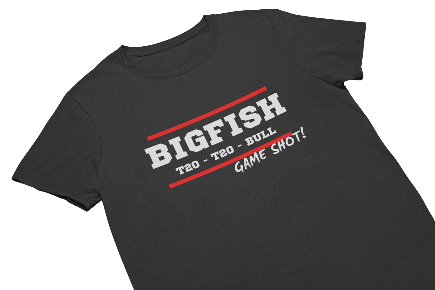 BIGFISH - T-Shirt Schwarz