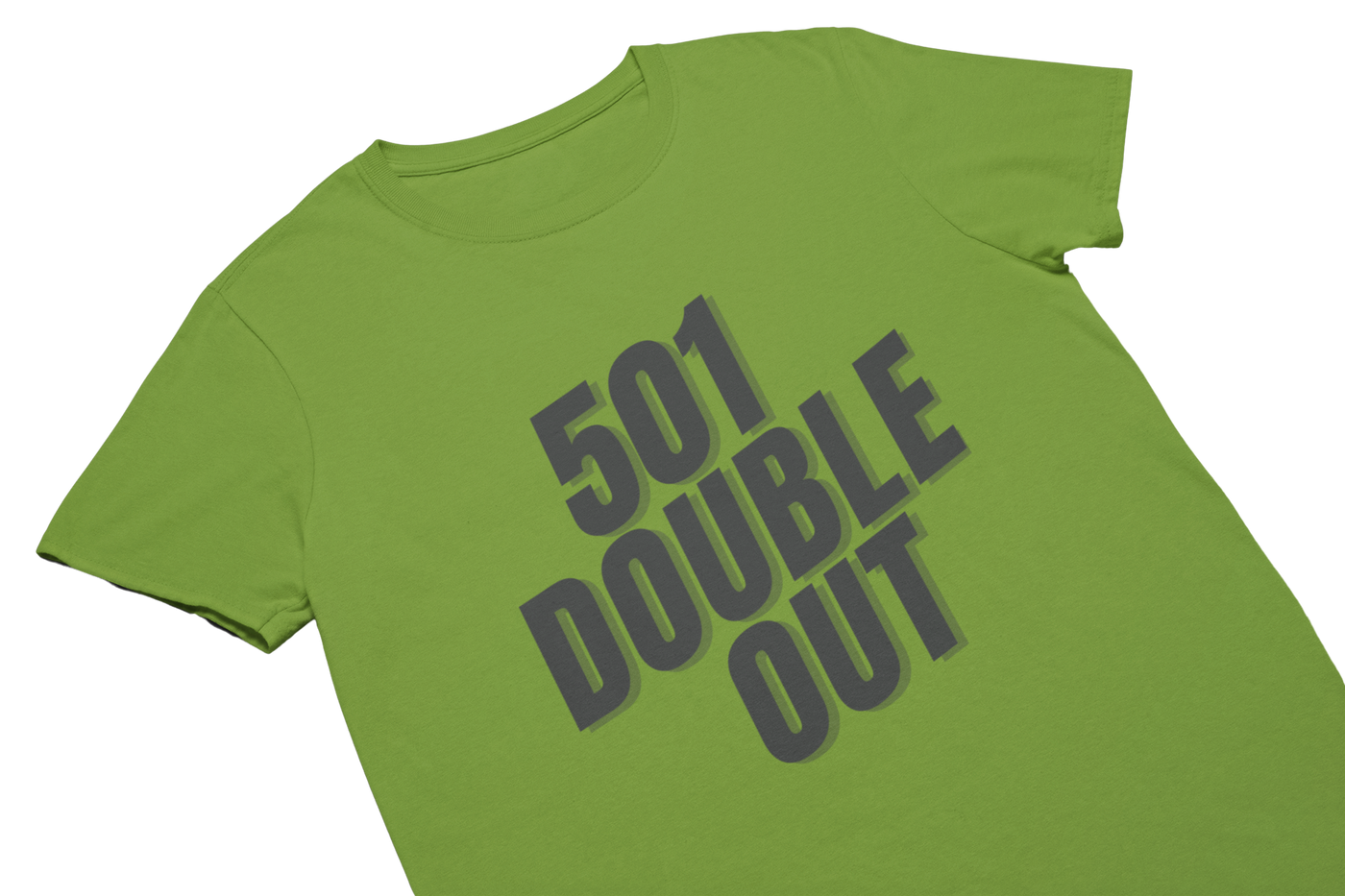 501 DOUBLE OUT (Schwarz) - T-Shirt Apricot Green