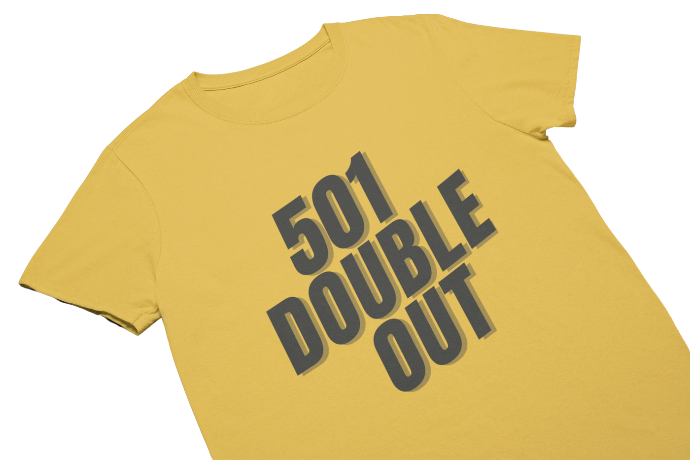 501 DOUBLE OUT (Schwarz) - T-Shirt Gold
