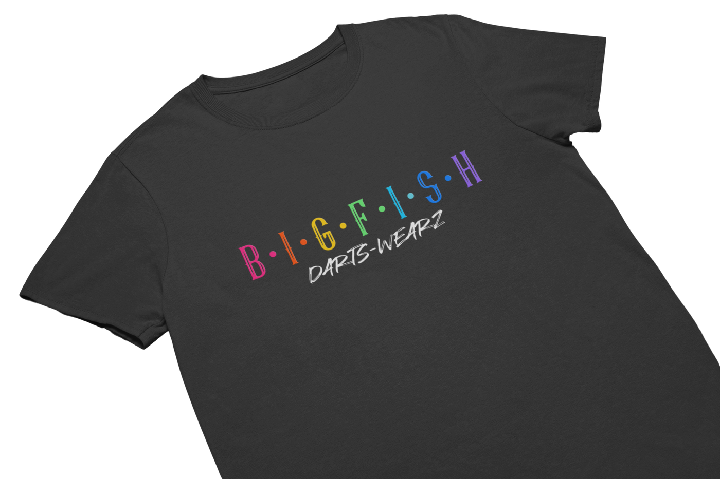 BIGFISH X DARTS-WEARZ ORIGINALS© - T-Shirt Schwarz