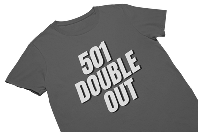 501 DOUBLE OUT (Weiss) - T-Shirt Grau