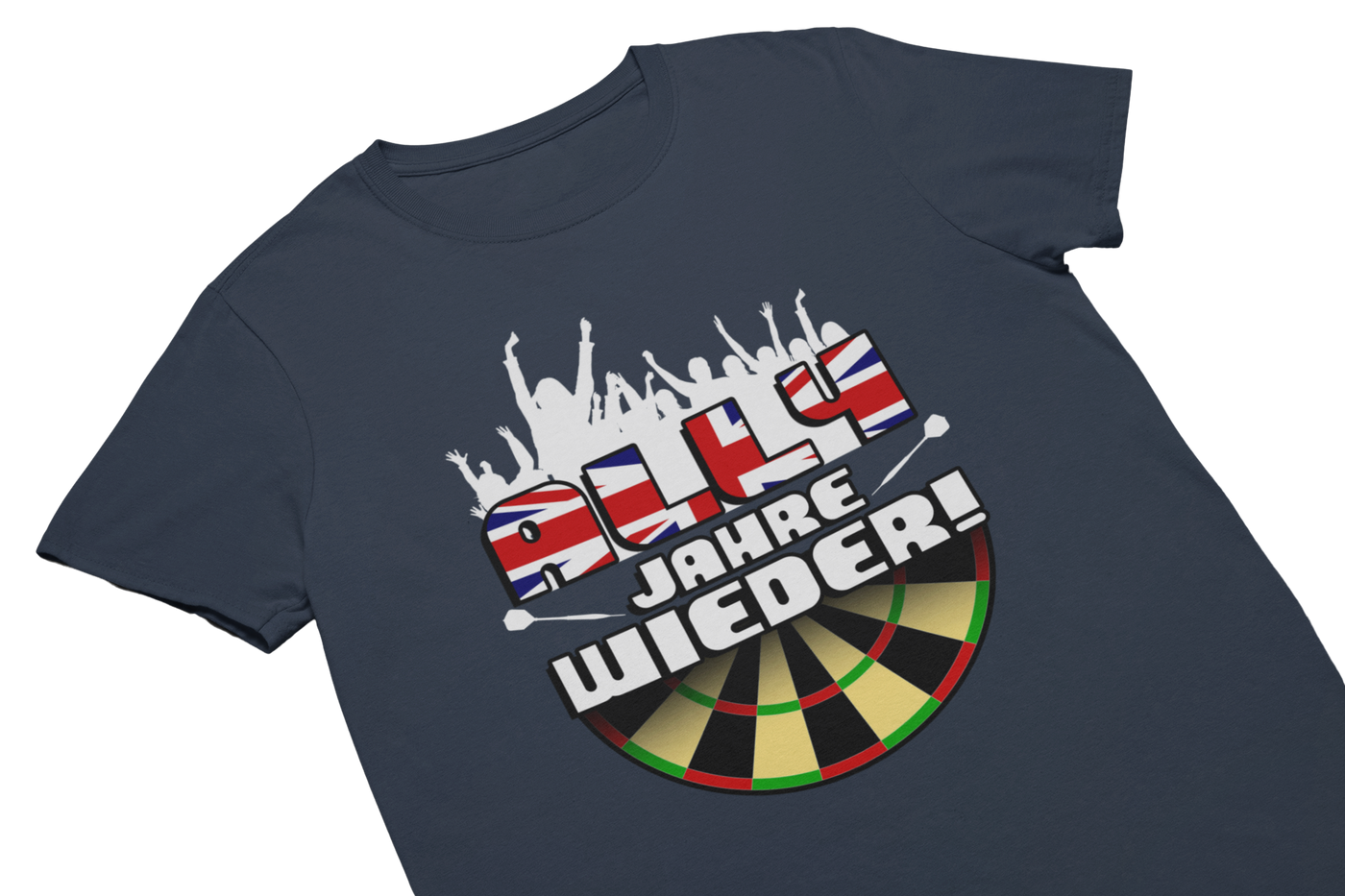 ALLY JAHRE WIEDER (Weiss) - T-Shirt Navy