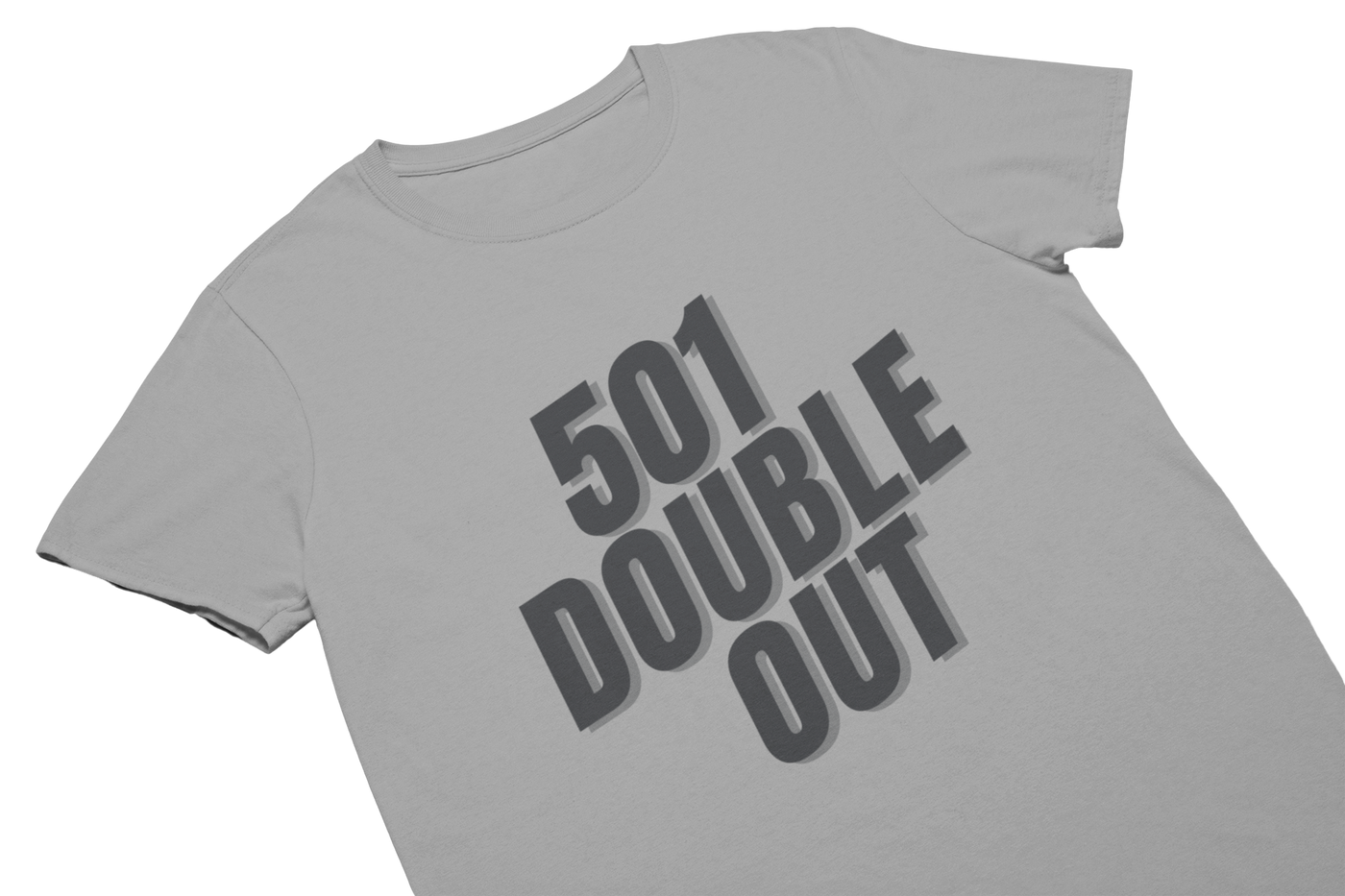 501 DOUBLE OUT (Schwarz) - T-Shirt Grau